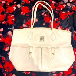 Dooney & Bourke cream leather handbag